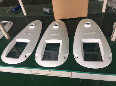 二次合作，客戶滿意的路燈燈罩手板模型